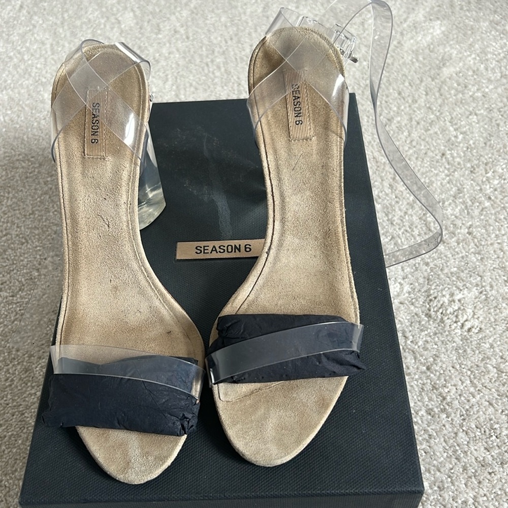 Yeezy season 6 clear heels
